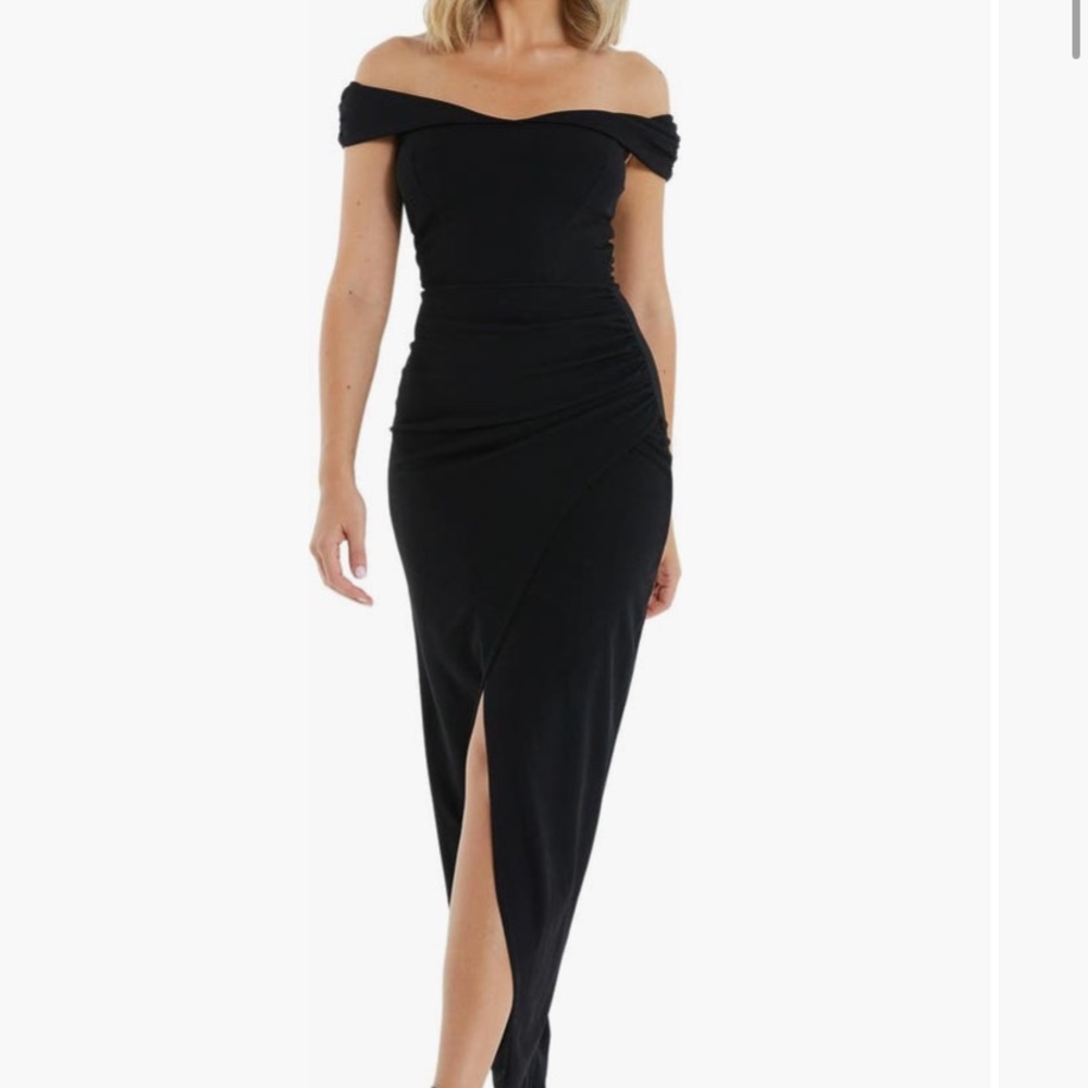 Black Maxi Pencil Skirt with Slit (Nordstrom)